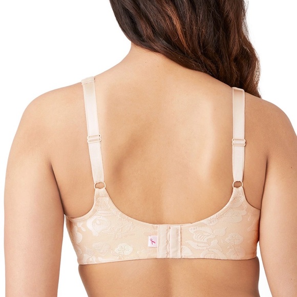 Wacoal 85276 Awareness Full Figure Seamless Wire Free Bra Nude Size 38DD Beige - Picture 4 of 10